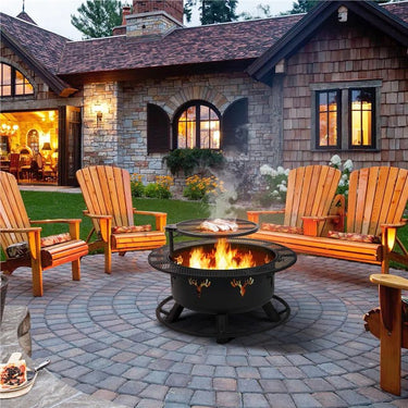 Patteale round Wood Burning Fire Pit - Melillo EnterprisesAll categories